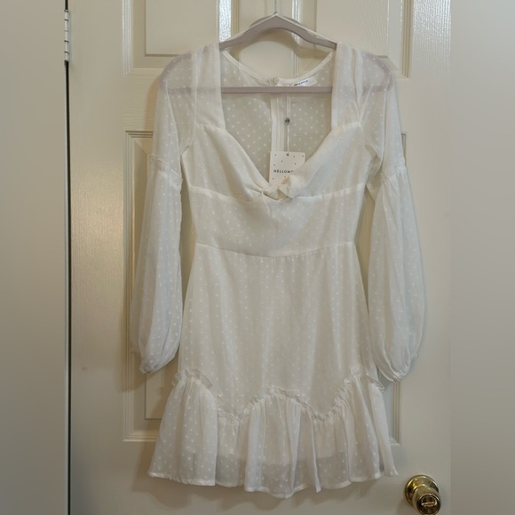 White Mini Dress - Picture 3 of 5